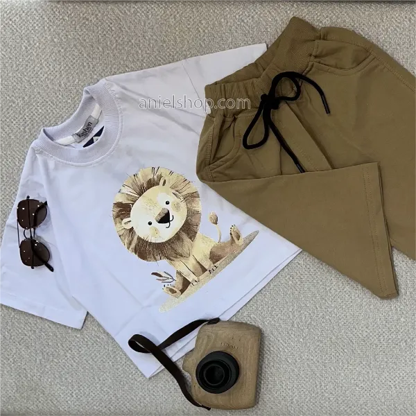 تیشرت و شلوارک تابستانه راحت پسرانه