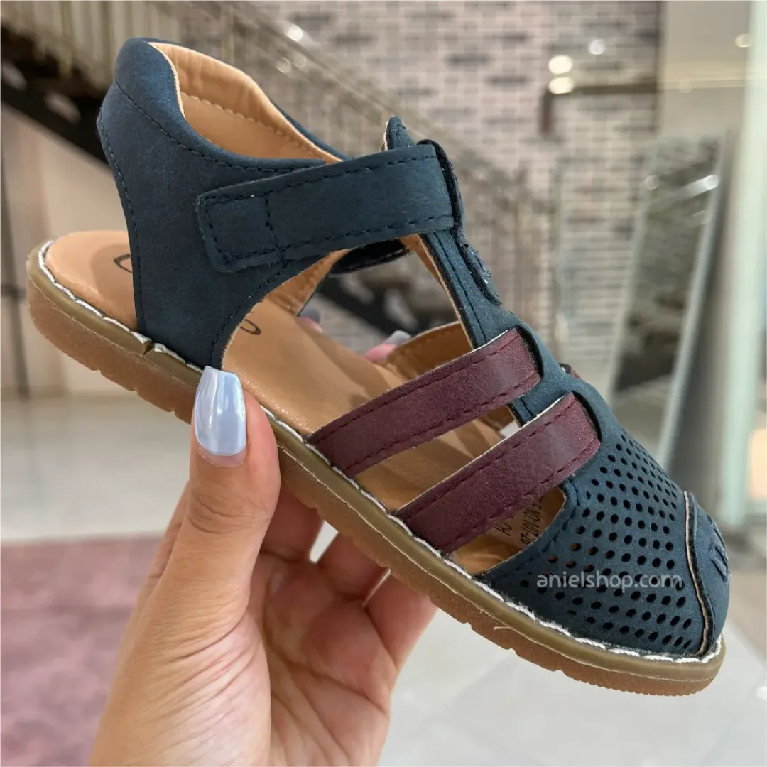 صندل پسرانه سرمه‌ای زرشکی U.S. POLO