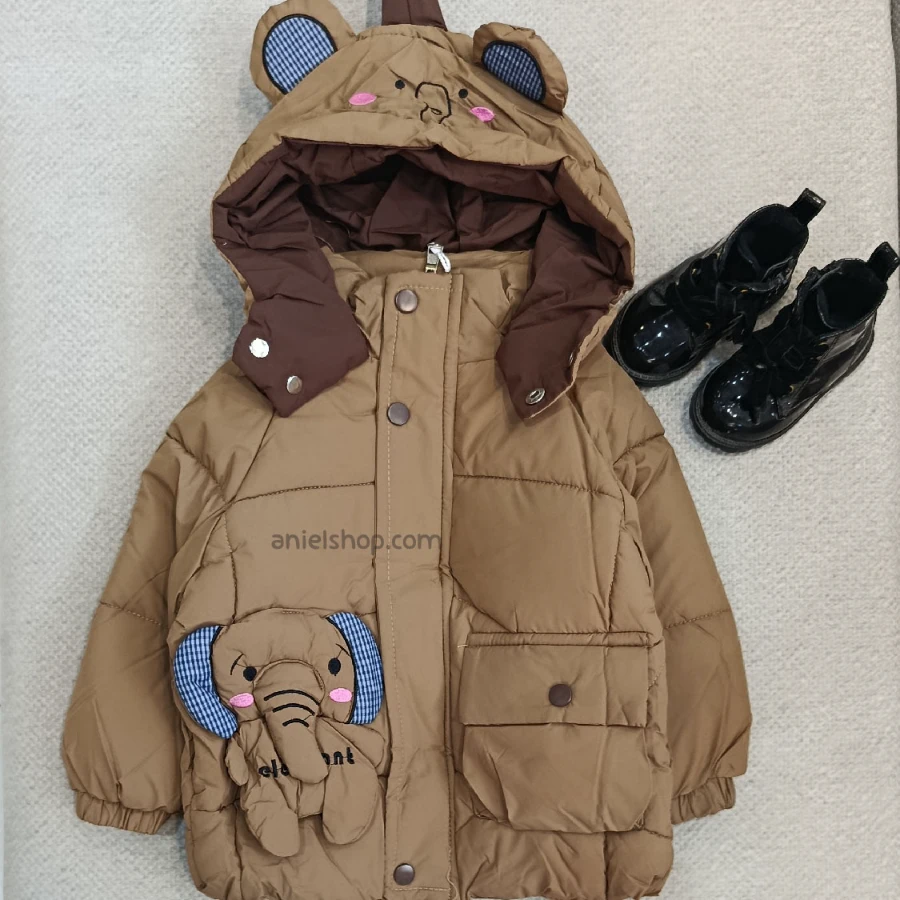 کاپشن اسپرت فیل بچه گانه ۲ تا ۶ سال | نسکافه‌ای وارداتی و گرم